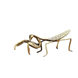 Alloy Mantis Ornament, for Home Office Desk Decoration