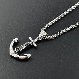 Мужские ожерелья с подвеской в стиле ретро-рок-панк 304 из нержавеющей стали