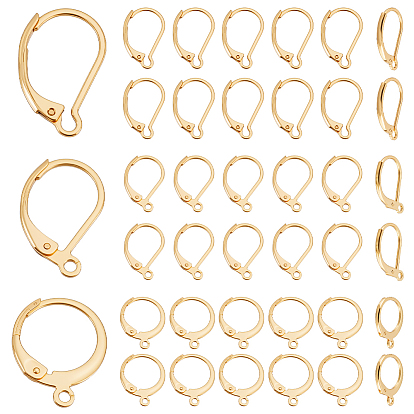 Ahademaker 90pc 3 стиль 304 фурнитура для сережек с застежкой-рычагом из нержавеющей стали, с петлей