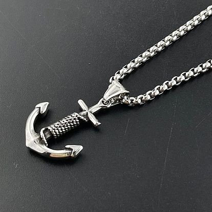 Мужские ожерелья с подвеской в стиле ретро-рок-панк 304 из нержавеющей стали