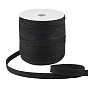 50 Yards Flat Polyester Cord, for Sewing, DIY Craft, with 1Pc Plastic Spool