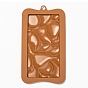 Chocolate Food Grade Silicone Molds, Rectangle with Cobblestone Shaped Pattern, Resin Casting Molds, Epoxy Resin Craft Making