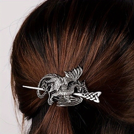 Alloy Dragon Hair Sticks, Gothic Dragon Witchy Vintage Design Hair Accessories for Woman Girls