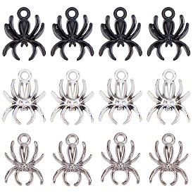 60 шт 3 стили подвески из сплава, паук
