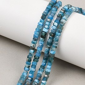 Природного апатита нитей бисера, граненые, шестиугольник