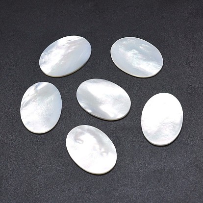Cabochons coquille, ovale