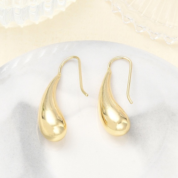 Pendientes colgantes de bronce, lágrima