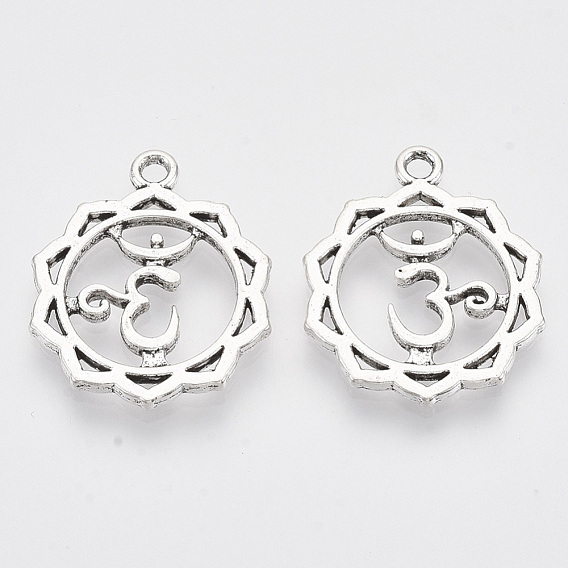Сплавочные подвески тибетского стиля, чакра, без кадмия и без свинца
