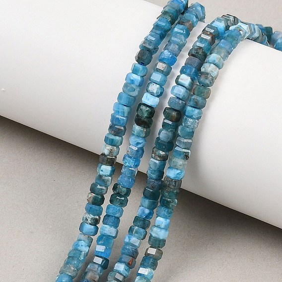 Природного апатита нитей бисера, граненые, шестиугольник