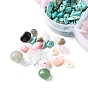 DIY Gemstone Bracelet Making Kit, Including Natural & Synthetic Mixed Gemstone Chips & Shell Beads, Elastic Thread