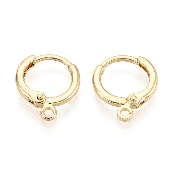 Латунная фурнитура для хооп серег, с петлей