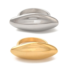 304 Stainless Steel Finger Ring, Elliptic Shape