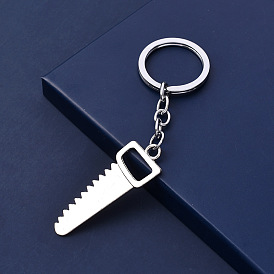 Alloy Pendant Keychain, with Key Rings