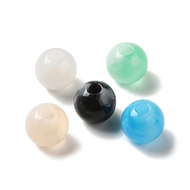 Imitation Gemstone Acrylic Beads, Round