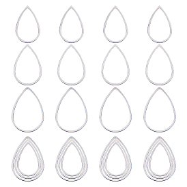 60 шт. 3 размеры 304 соединительное кольцо из нержавеющей стали, слеза