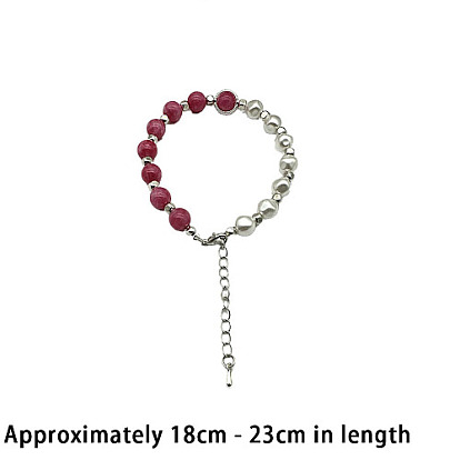 Natural Mixed Gemstone Round Beaded Bracelet