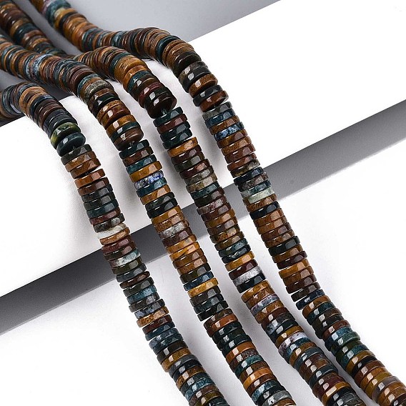 Океан Природный яшмы бисер нитей, диск, Heishi бусы