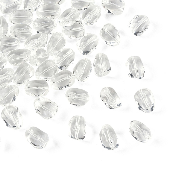 50 прозрачные стеклянные бусины, кролик