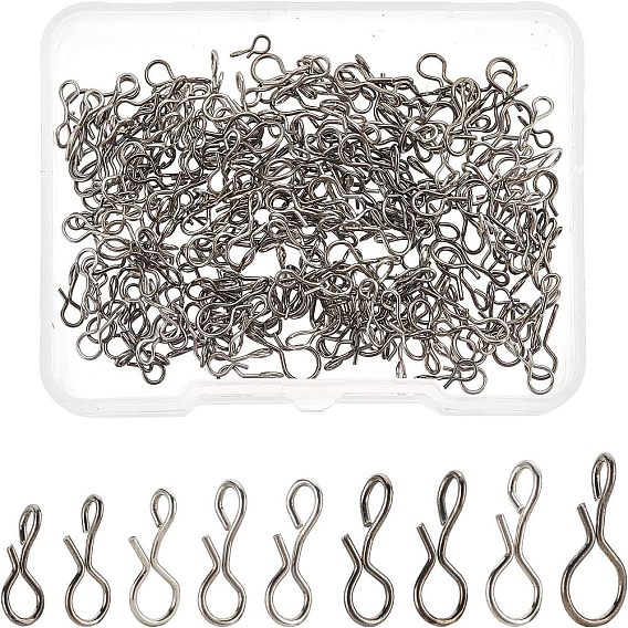 270 шт. 9 стиль 304 нержавеющая сталь крючок для мушки приманка защелка, комбо-крючки для приманок на мухи джиг-приманки