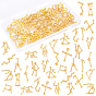 144Pcs Dipper Zinc Alloy Pendants, with Twelve Constellations Cabochons