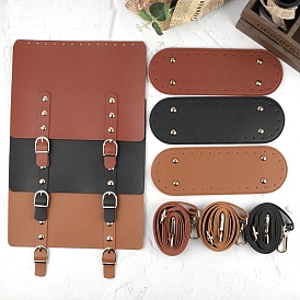 PU Leather Bag Bottom and Handles, for Women Bags Handmade DIY Accessories