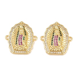 Латунные микропаве, цветные кубические цирконии, религия, девственные звенья, соединитель, подвески, стойки покрытие, долговечный, без кадмия и без свинца