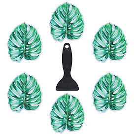 10шт. противоскользящие наклейки для ванны из ПВХ, со скребком, лист