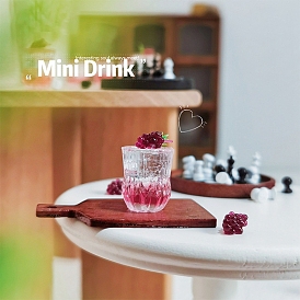 Миниатюрные украшения из смолы, аксессуары для домашнего кукольного домика с микро-ландшафтом, притворяясь опорными украшениями, питание