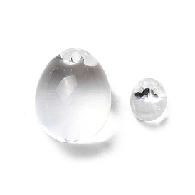 Искусственные хрустальные прозрачные акриловые бусины, яйцо, Топ пробуренной