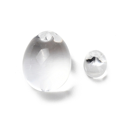 Искусственные хрустальные прозрачные акриловые бусины, яйцо, Топ пробуренной