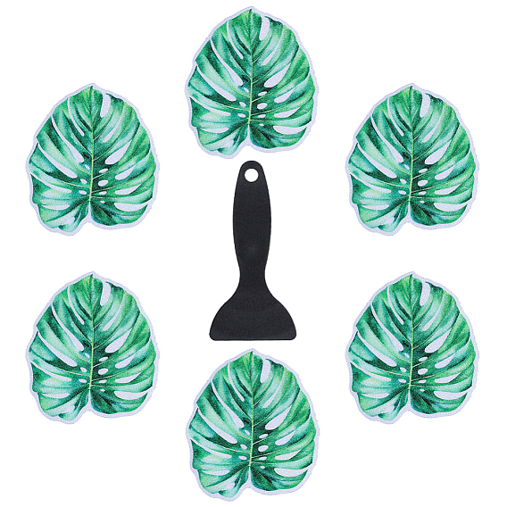 10шт. противоскользящие наклейки для ванны из ПВХ, со скребком, лист