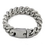 304 мужские браслеты-цепочки с кубинскими звеньями из нержавеющей стали