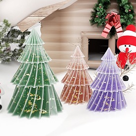 Moldes de vela de silicona diy, para hacer velas perfumadas, árbol de Navidad