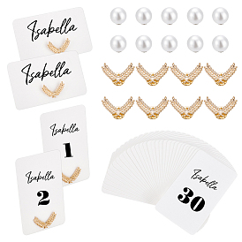 Карточки для рассадки на стол наборы колосков пшеницы, включает в себя кошелек для монет из искусственной кожи, бумажная пустая карточка, гайки для ушей из АБС-пластика, брошь-булавка в форме пшеницы из сплава