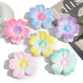 Flower Plastic Claw Hair Clips, Hair Accessories for Women & Girls