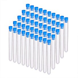 BENECREAT Tube Plastic Bead Containers, with Plastic Bottle Stoppers Tampions