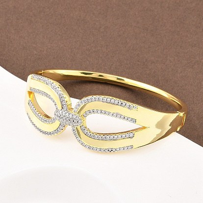 Латунные браслеты с микропаве из прозрачных кубических цирконий для женщин, маска