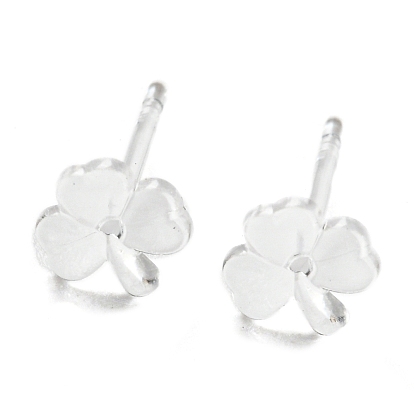 Conclusions de boucles d'oreilles en résine, boucle d'oreille trèfle pour la Saint Patrick