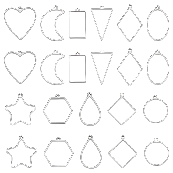 22 шт 11 стили 304 подвески из нержавеющей стали, разнообразные
