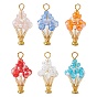 Стеклянные подвески, очарование мороженого, С результатами сплава и железа, граненые