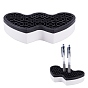 Multipurpose Silicone Storage Box, for Cosmetics Brush Holder, Pen Holder, Toothbrush Holder, Lipstick Holder, Double Heart