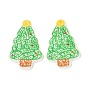 Christmas Theme 3D Printed Resin Pendants, DIY Earring Accessories, Christmas Tree, PaleGreen