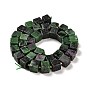 Natural Ruby in Zoisite Beads Strands, Cube