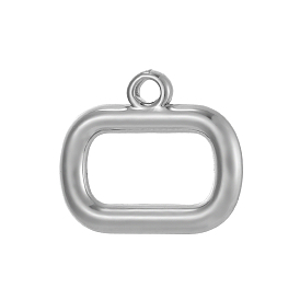 304 подвески из нержавеющей стали, прямоугольник амулеты