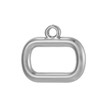 304 подвески из нержавеющей стали, прямоугольник амулеты