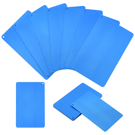 10шт. прямоугольные алюминиевые пустые бирки, теги алюминиевых заводов