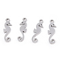 304 Stainless Steel Charms, Sea Horse