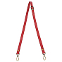 1Asas de bolso de piel sintética para PC, Correa de bolsa ajustable de longitud cinturones de hombro individuales, con fornituras de aleación y hierro