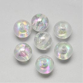 Imitation Jelly Acrylic Beads, Pearlized, Round