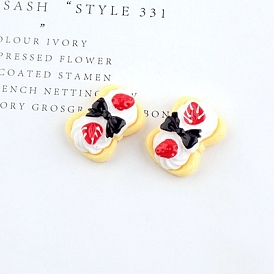 Thèmes cabochons en résine, nourriture imitation